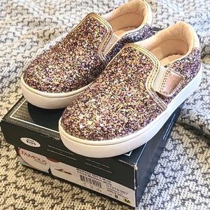 Madison Girl II Rainbow Glitter Slip On Sneakers Size   8